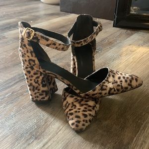 Leopard, Pointed Toe Heels